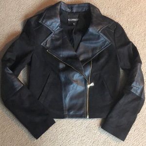 Leather and suede jacket
